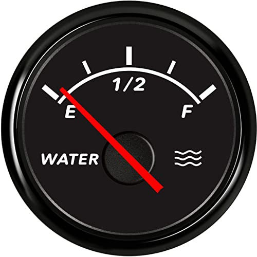 ELING Universelles Wasserstandsmessgerät 0–190 Ohm wasserdichtes Messgerät mit Hintergrundbeleuchtung 9–32 V