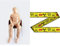 Folat 22428 Deko-Figur: lebensgroße Dummy Puppe, Textil, befüllbar, Braun & Absperrband Gefahr/Danger Keep Out - 15 Meter
