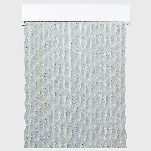Rideau extérieur en cordon perle pour portes Ani Insectos | PERTONI TENDE (transparent, largeur 90 cm x 210 longueur)