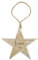 Herz & Heim® Holzstern als Weihnachtsdeko oder Geschenk-Anhänger/personalisiert (Herz)