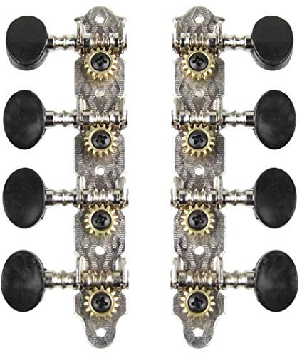 Peukerty 4L4R Mandolinen-Stimmwirbel Mechaniköpfe Saiten-Stimmwirbel für 8 Saiten, Mandolinen-Instrumente, Zubehör
