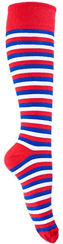 Goldschmidt Ringelstrümpfe | Klassische Ringelsocken für Erwachsene & Kinder | Hohe Qualität mit gekämmter Baumwolle (DE/NL/SE/PL, Numerisch, 23, 26, Regular, Regular, rot-blau-weiß)