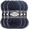 Alize 5x 100g Superlana Maxi Türkische Premium Wolle Baumwolle und Acryl Uni Handstrickgarne | Yarn | Garn | Strickgarn Einfarbig Baby zum Häkeln Stricken Kleidung Schals (Jaspe Navy | 805)