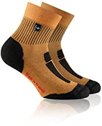 Rohner Trek'n Travel L/r Orange - Leichte komfortable Allround Outdoorsocken, Größe EU 39-41 - Farbe Gebrannte Orange