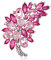 Oenothera Femmes Robe Plumes Broche, Broche Forme Fleur, Broche Accessoire, pour La Vie Quotidienne, Les Vacances, Les Mariages, Les Rendez Vous (Rose)
