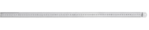 NEO TOOLS Präzises 75cm/100cm langes Edelstahl-Lineal - Perfekt für genaue Messungen, Messlatte, Linearmessgerät, klare Markierungen und eine Öffnung zur einfachen Aufbewahrung (75cm)