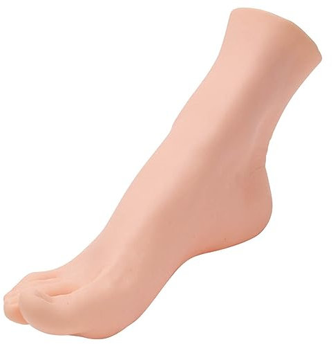 Lebensechte Manikin-Füße, PVC-Fuß, lebensgroß, männliche Schaufensterpuppe, Fußmodell für Malerei, Unterricht, Kunst, Zeichnen, Skizzieren, Schmuck, Display, rechter Fuß, 24,5 cm