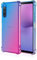 Topme Hülle für Smartphone, Compatible with Sony Xperia 10 V (6.1 Inches), Handyhülle aus Weichem TPU Silikon, Transparent, mit Farbverlauf - Blau Rosa