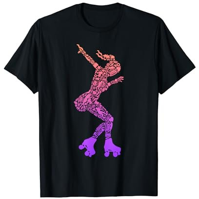 Rollschuhe Kinder Roller Skates Damen Rollschuh Mädchen T-Shirt