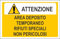 M-ITALY CARTELLO SEGNALETICO - ATTENZIONE AREA DEPOSITO RIFIUTI SPECIALI NON PERICOLOSI - Adesivo Extra Resistente, Pannello in Forex, Pannello In Alluminio (20x31, Plastica)