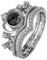 BaRobo Crown 2-in-1 Projektionsring in 100 Sprachen Ich liebe dich Paar Ring mit Ring Box,Silber