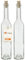 KADAX Primavera Lot de 2 bouteilles en verre avec bouchon en liège, transparentes, à remplir, pour boissons faites maison, réutilisables, 0,5 l