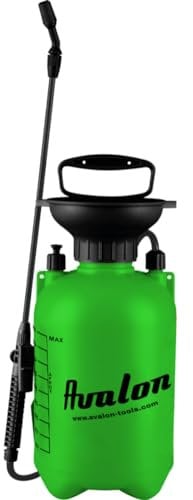 Avalon - Pulverizador Manual de presión previa con Tanque de 5 litros de Capacidad indicado para el Cuidado del jardín y Limpieza Exterior. Incluye Lanza y Correas Ajustables