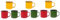 TOPBATHY 9 Pz tazza smaltata colorata tazza in metallo smaltato Tazze da picnic tazzine caffe tazze caffe tazzina da espresso tazze da latte per bambini tazze di caffè campeggio