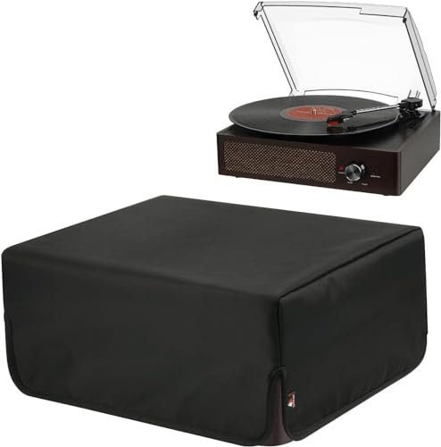 Tapa guardapolvo Tocadiscos giradiscos Funda guardapolvo para Tocadiscos para Tocadiscos Retro de Audio y vídeo Funda Protectora Funda Sucia Funda Giradiscos Vintage Antideslizante