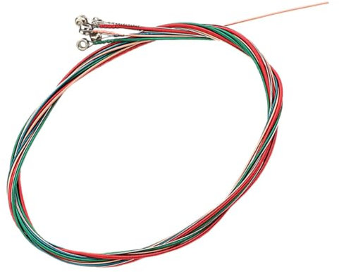 OFFSCH Juego de Cuerdas para Guitarra Acústica 6 Cuerdas Cuerdas para Guitarra Folk Cuerdas de Metal para Guitarra Folk Repuestos para Guitarra Resistentes Y Cómodas para Un Uso Prolongado