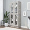 Genérico Wenjingqi-802772 Vitrine aus technischem Holz, Grau, Beton, 82,5 x 30,5 x 185,5 cm