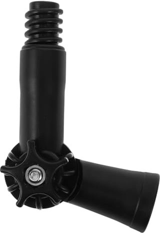 Mikinona Telescopic Extension Pole Angle Adapter with American Threaded Mop Head Attachment and Spider Web Brush for Window and Corner Cleaning