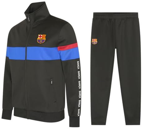 Barcelona FC Trainingsanzug Herren - Größe M - Saison 2024/2025 - Schwarz - Fußball Trainingsanzug - Offizielles Merchandise