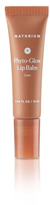 Naturium Phyto-Glow Lip Balm | With Shea Butter & Squalane, Sheer Tinted Colour | 10 ml, Chai