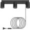 Kambo GU10 3 Luci nero applique da parete interno, Lampada a muro orientabile 350°, Faretto parete con Interruttore a filo, abat jour muro in alluminio adatta per camera da letto, soggiorno, comodino
