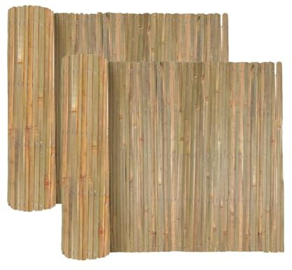 Lot de 2 Canisse en Bambou,Brise-Vue clôture de Jardin décorative extérieure, Couverture de Protection Contre Le Vent et Le Soleil - Hauteur 150 x Longueur 300 cm