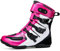 Keyimei99 Bottes moto homme, imperméables, trekking, respirantes, cuir microfibre(Pink,44 EU)