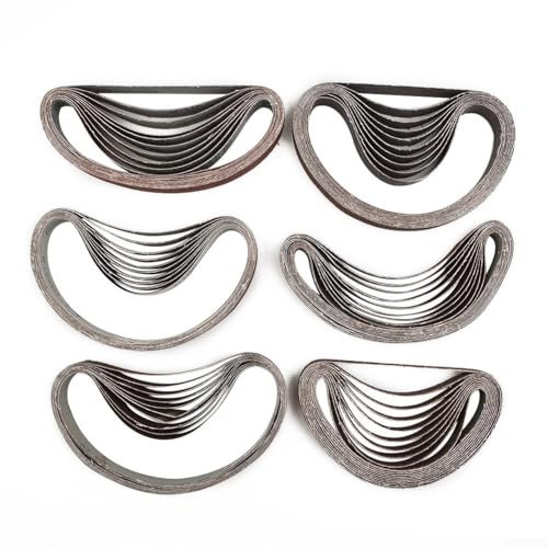 Besshepplo 60PCS Sanding Belts Belt Sander Assortment Kit 40-240 Grit For Black Decker Power File BD280 BD282E BD290 BD292E For Sander