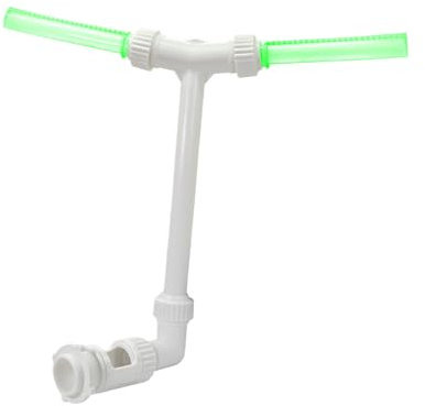 Fontana A Doppio Spruzzo Per Piscina, Fontana A Cascata Regolabile A 360° Con Luci, Cascata A T Per Piscine, Rinfrescante, Spa, Relax A Bordo Piscina