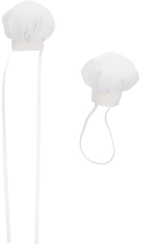 Artibetter Puppenkochmütze Mit Gummiband Mini Kochmütze Für Puppen Und Stofftiere Weiches Ankleidezubehör Für Rollenspiele Puppenparty Und Kreatives Spielen