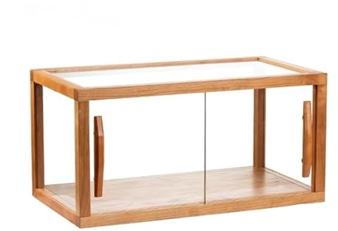 Bäckerei-Vitrine, Holz-Arbeitsplattenschrank mit Glastüren, Gebäckvitrine für Backwaren, Kekse, Dessert, Cupcake