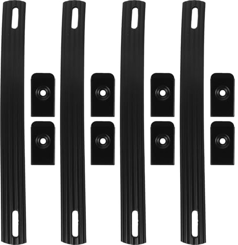 SMASOLO Lot de 4 Poignées Latérales 200 MM en Fer et PVC pour Haut-Parleur Enceinte Acoustique Guitare et Valise Poignées de Serrage Résistantes pour Transport Confortable et Usage