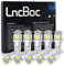 LncBoc W5W 501 LED Bulb T10 194 168 LED Bulbs White 5-SMD 5050 For Car Sidelights, Interior Light, Dashboard, Number Plate, Boot Bulbs DC 12V Pack of 10