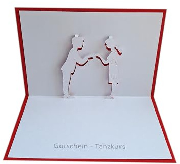 Gutschein - Tanzkurs Pop up Karte