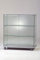 MHN Halbhohe Glasvitrine ohne Rahmen T 40 x B 80 x H 90 cm - breite Thekenvitrine Glas abschließbar - Flache Alu-Glas Verkaufsvitrine - ohne Beleuchtung