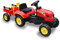 Pekecars Tractor a Pedales para niños con Remolque, Pala y rastrillo. Tractor a Pedales de 2 a 6 años