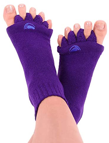Happy Feet Original Fußausrichtungssocken mit Zehentrenner VIOLETT M