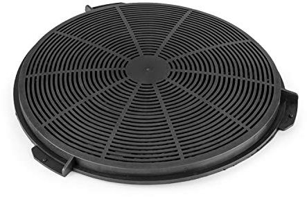 KLARSTEIN Filtre à charbon actif pour hottes Amelia, pièce de rechange, conversion en mode recyclage, filtre à charbon: 24 x 2 cm (ØxH), noir