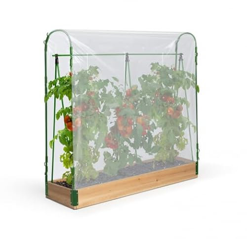 IDMarket - Serra di pomodori speciale crescita, kit completo in tela + supporto