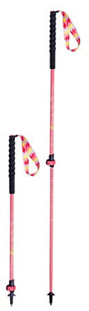 Trekkingstöcke für Junge Menschen, leicht Faltbarer Trail, Wanderstöcke aus 7075 Aluminium, 110 cm verstellbar, Ultraleicht für Spazierstöcke (Rosa)