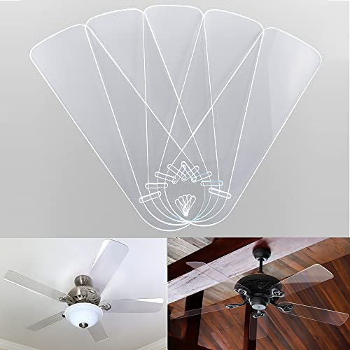STAUBER Universal Replacement Fan Blades - Clear Acrylic (52 Inch Fan)