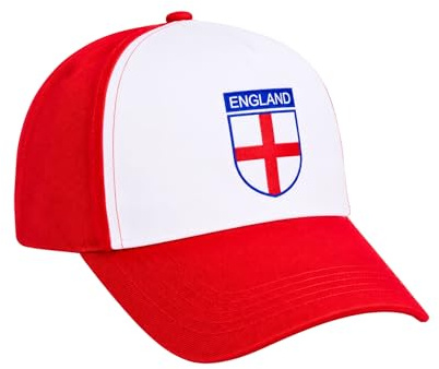 SHATCHI Unisex Baseballkappe, red White, Einheitsgröße