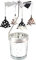 Windlicht Teelichtkarussel aus Glas Teelichthalter,Silber Karussell Teelichter Kerzenhalter,Motiv Weihnachtsbaum Windlichter Teelicht Kerzen Halter Geschenk Dekoration für Hochzeit,Weihnachten