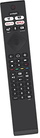 AULCMEET 398GM10BEPHN0020SY Telecomando di ricambio compatibile con Philips 4K OLED TV 65PUS8545 70PUS8545 70PUT8215 55OLED805/12 65OLED805/12 55OLED865/12 55PUS9435/12 43PUS6704/12