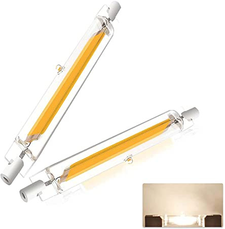EIMOPE R7S LED 78mm 10w Dimmbar Birne, R7S LED Leuchtmittel 10W Glühbirnen, LED R7S Lamp COB, Entspricht R7S 78mm 80W 100W Halogenstab, 1000LM, 360 Grad Licht, Neutralweiß 4000K, 2er-Pack
