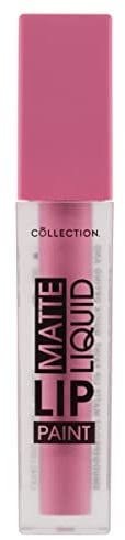 Collection Cosmetics Matte Liquid Lip Paint, Moisturising, Smudge-Proof, Hustler, 3.5ml