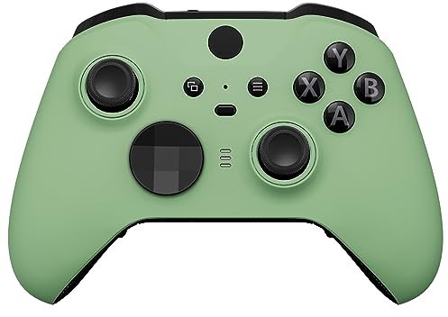 eXtremeRate Cover Custodia per Xbox Elite Series 2 Controller Model 1797,Copertura Frontale Scocca Guscio Ricambio per Xbox Elite Series 2 Controller Wireless Core&2 Anelli-Matcha Verde
