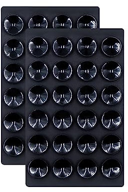 MOFALA 2PCS Silikon Saugnapf Telefon Fall Klebehalter ，Phone Saugnapf Halter Rückseite des Telefons Kompatibel mit iPhone und Android Telefon Fall Zubehör