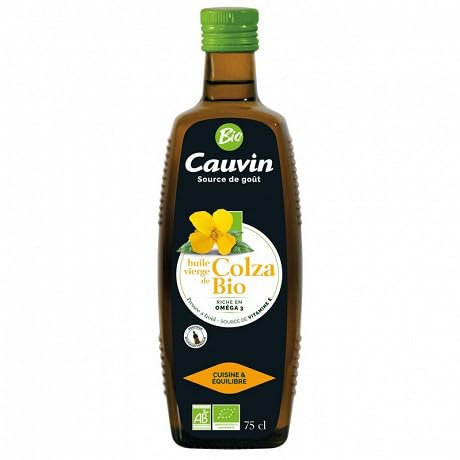 CAUVIN - Huile De Colza Biologique 75Cl - Trois Articles