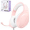Anivia Pink Gaming Headphones with Mic for Girls, Gaming Headset with Microphone, 3.5mm Plug, Wired Over-Ear Headphones for PC Computer, Laptop, Mac, PS4, PS5, Xbox One-1